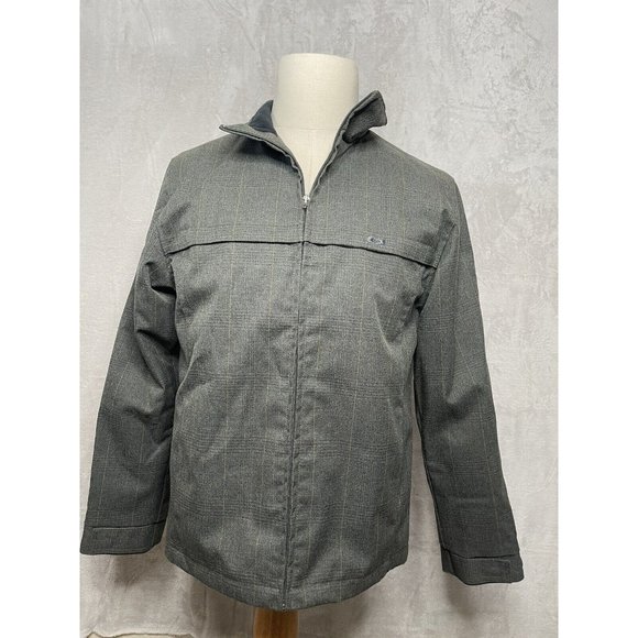 Oakley Other - Oakley Jacket Mens Size Small Gray Pinstripe Full Zip Long Sleeve